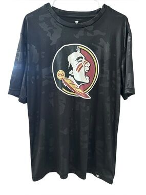 Fanatics Men's Florida State Seminoles Black Camo T-shirt‎ Size Large
